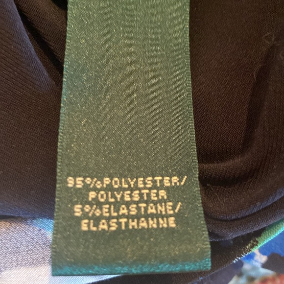 Ralph Lauren Black Floral Print Dress - Picture 7 of 7